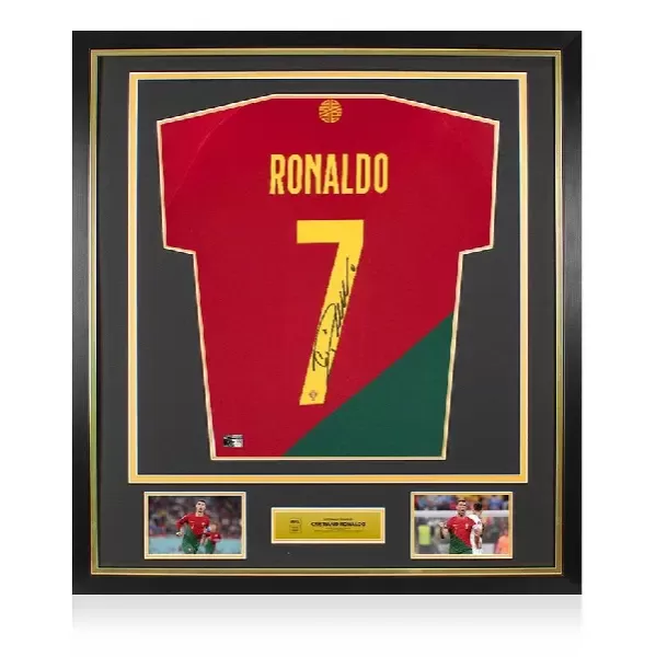 2026世界杯C罗最后一舞葡萄牙国家队亲笔签名球衣